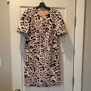 Chic Leopard Print Sheath Dress by Whistles Size 2